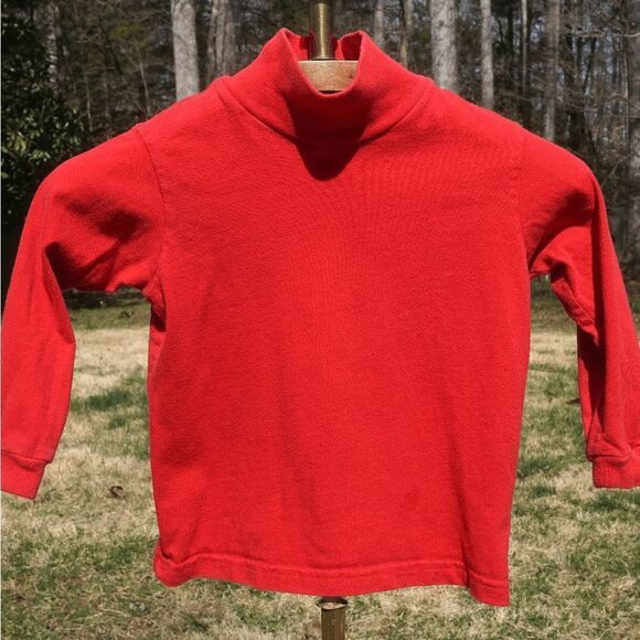 Vintage 90s Funtasia Too Toddler Red Turtleneck - Picture 2 of 4
